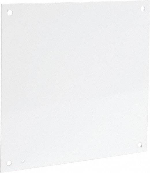 Cooper B-Line - 17" OAW x 17" OAH Powder Coat Finish Electrical Enclosure Nonperforated Panel - 20" x 20" Box, 12 Gauge Steel, Use with 20208RHC - Best Tool & Supply