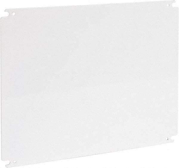 Cooper B-Line - 14" OAW x 18" OAH Powder Coat Finish Electrical Enclosure Nonperforated Panel - 20" x 16" Box, 12 Gauge Steel, Use with 162010-SD/16206-SD/16208-SD/201610-SD/201610-SDW/20166-FM/20166-SD/20166-SDW/20168-SD/20168-SDW - Best Tool & Supply