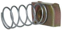 Cooper B-Line - 3/8-16" Rod, Zinc Dichromate Steel Spring Strut Nut - 1100 Lb Capacity, 3/8-16" Bolt - Best Tool & Supply