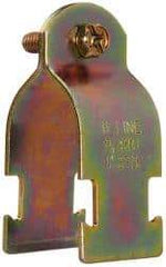 Cooper B-Line - 1" Pipe, 14 Gauge" Pipe or Conduit Clamp - Zinc Dichromate, 600 Lb Capacity, Rigid & IMC Conduit - Best Tool & Supply