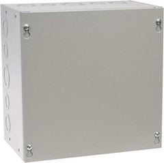 Cooper B-Line - Steel Junction Box Enclosure Screw Flat Cover - NEMA 1, 10" Wide x 10" High x 6" Deep - Best Tool & Supply