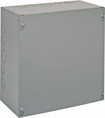 Cooper B-Line - Steel Junction Box Enclosure Screw Flat Cover - NEMA 1, 12" Wide x 12" High x 6" Deep - Best Tool & Supply