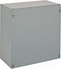 Cooper B-Line - Steel Junction Box Enclosure Screw Flat Cover - NEMA 1, 12" Wide x 12" High x 6" Deep - Best Tool & Supply