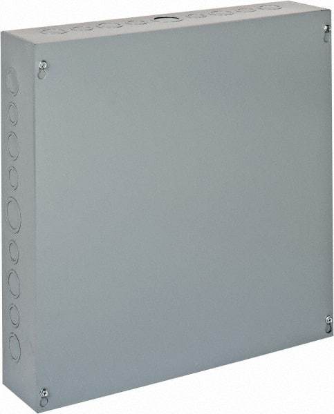 Cooper B-Line - Steel Junction Box Enclosure Screw Flat Cover - NEMA 1, 18" Wide x 18" High x 4" Deep - Best Tool & Supply