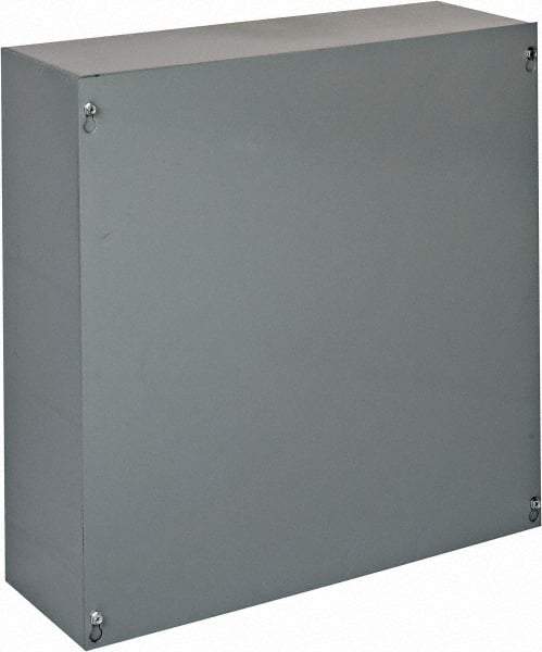 Cooper B-Line - Steel Junction Box Enclosure Screw Flat Cover - NEMA 1, 18" Wide x 18" High x 6" Deep - Best Tool & Supply