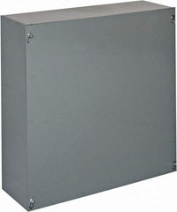 Cooper B-Line - Steel Junction Box Enclosure Screw Flat Cover - NEMA 1, 18" Wide x 18" High x 6" Deep - Best Tool & Supply