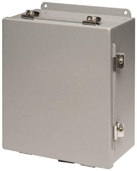 Cooper B-Line - Steel Standard Enclosure Hinge Flat Cover - NEMA 4, 12, 13, 12" Wide x 14" High x 6" Deep, Rainproof & Watertight - Best Tool & Supply