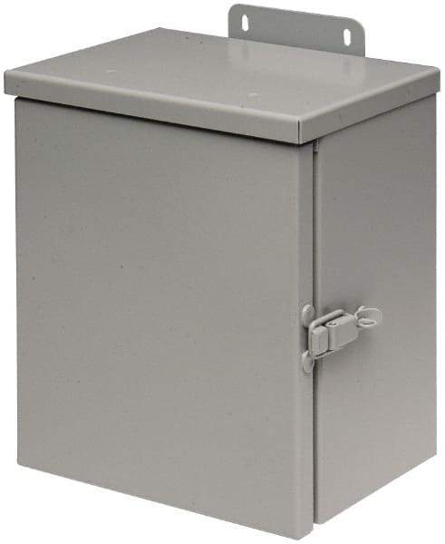 Cooper B-Line - Steel Junction Box Enclosure Hinge Flat Cover - NEMA 3R, 12" Wide x 16" High x 6" Deep, Rainproof - Best Tool & Supply