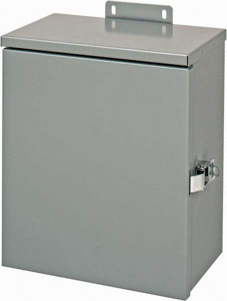 Cooper B-Line - Steel Junction Box Enclosure Hinge Flat Cover - NEMA 3R, 10" Wide x 12" High x 6" Deep, Rainproof - Best Tool & Supply