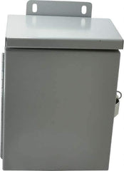 Cooper B-Line - Steel Junction Box Enclosure Hinge Flat Cover - NEMA 3R, 6" Wide x 8" High x 4" Deep, Rainproof - Best Tool & Supply