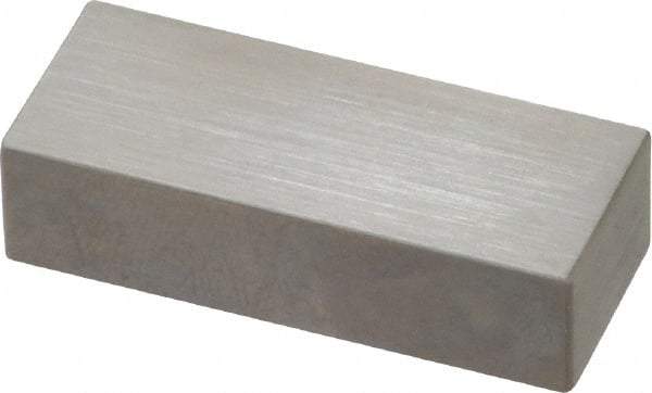 Mitutoyo - 0.55" Rectangular Steel Gage Block - Accuracy Grade AS-1, Includes Certificate of Inspection - Best Tool & Supply