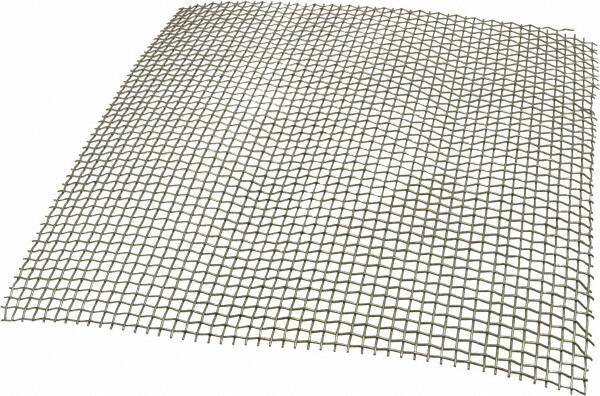 Value Collection - 18 Gage, 0.047 Inch Wire Diameter, 4 x 4 Mesh per Linear Inch, Stainless Steel, Wire Cloth - 0.203 Inch Opening Width, 12 Inch Wide x 12 Inch Stock Length - Best Tool & Supply