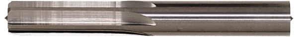 Hertel - Letter U Solid Carbide 6 Flute Chucking Reamer - Straight Flute, Straight Shank, 1-1/4" Flute Length, 3-1/2" OAL - Best Tool & Supply