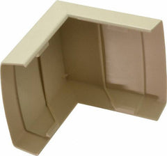 Wiremold - 2-1/2 Inch Long, Raceway Elbow End - 90°, Ivory, For Use with Wiremold 2300 Series Raceways - Best Tool & Supply