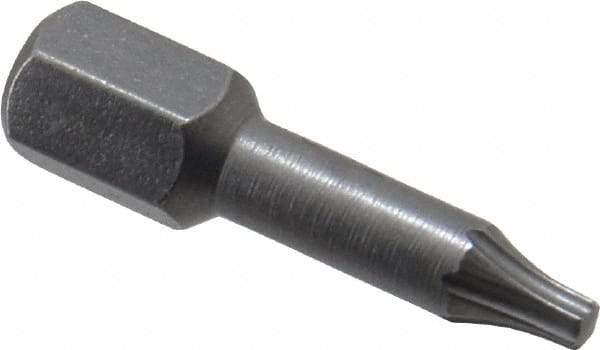 Wera - 1/4" Drive T8 Torx Screwdriver Bit - 1" OAL, Insert Bit - Best Tool & Supply