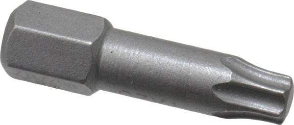 Wera - 1/4" Drive T25 Torx Screwdriver Bit - 1" OAL, Insert Bit - Best Tool & Supply