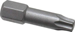 Wera - 1/4" Drive T25 Torx Screwdriver Bit - 1" OAL, Insert Bit - Best Tool & Supply