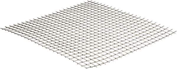 Value Collection - 16 Gage, 0.063 Inch Wire Diameter, 2 x 2 Mesh per Linear Inch, Stainless Steel, Welded Fabric Wire Cloth - 0.437 Inch Opening Width, 12 Inch Wide x 12 Inch Stock Length - Best Tool & Supply