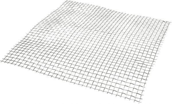 Value Collection - 18 Gage, 0.047 Inch Wire Diameter, 3 x 3 Mesh per Linear Inch, Stainless Steel, Welded Fabric Wire Cloth - 0.287 Inch Opening Width, 12 Inch Wide x 12 Inch Stock Length - Best Tool & Supply