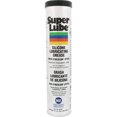 Synco Chemical - 14.1 oz Cartridge Silicone General Purpose Grease - Translucent White, Food Grade, 500°F Max Temp, NLGIG 2, - Best Tool & Supply