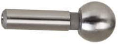 Gibraltar - 1/4" Ball Diam, 1/8" Shank Diam, Steel Inspection Tooling Ball - Slip-Fit Shank, 9/16" Ball Center to Shank Bottom - Best Tool & Supply