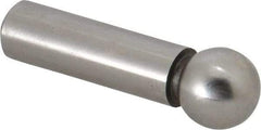 Gibraltar - 1/2" Ball Diam, 3/8" Shank Diam, Steel Inspection Tooling Ball - Press-Fit Shank, 1-1/2" Ball Center to Shank Bottom - Best Tool & Supply