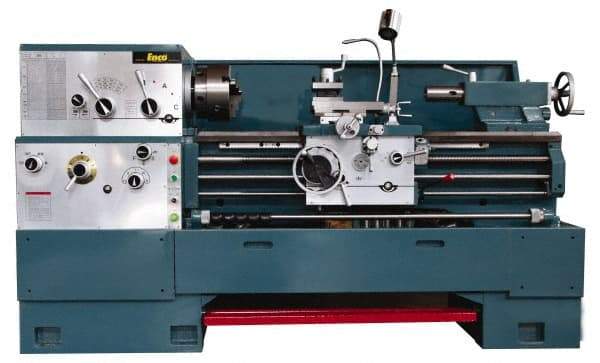 Enco - 20" Swing, 80" Between Centers, 230/460 Volt, Triple Phase Engine Lathe - 7MT Taper, 7-1/2 hp, 25 to 1,800 RPM, 3-1/8" Bore Diam, 40" Deep x 48-7/8" High x 136-1/8" Long - Best Tool & Supply