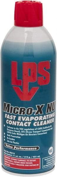 LPS - 11 Ounce Aerosol Contact Cleaner - 0°F Flash Point, Flammable, Food Grade, Plastic Safe - Best Tool & Supply