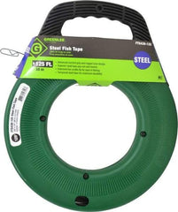 Greenlee - 125 Ft. Long x 1/8 Inch Wide, 0.045 Inch Thick, Steel Fish Tape - 400 Lb. Pulling Strength, Includes Case - Best Tool & Supply