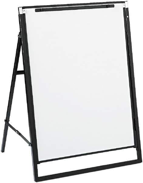 Quartet - 36" High x 24" Wide Erasable Melamine Marker Boards - Steel Frame, 30-1/2" Deep, Includes One Quartet Dry-Erase Marker - Best Tool & Supply