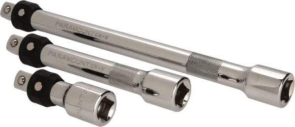 Paramount - 1/2" Drive Socket Locking Extension Set - 3 Pieces, Includes 3, 6, 10" Lengths - Best Tool & Supply