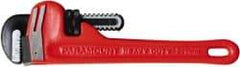 Paramount - 8" Cast Iron Straight Pipe Wrench - 1" Pipe Capacity - Best Tool & Supply