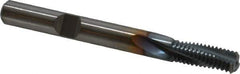 Emuge - 5/16-24 UNF, 0.246" Cutting Diam, 3 Flute, Solid Carbide Helical Flute Thread Mill - Internal Thread, 0.644" LOC, 2-1/2" OAL, 1/4" Shank Diam - Best Tool & Supply