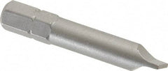 Wera - 1/4" x 0.042" Blade, 1/4" Drive Slotted Screwdriver Bit - 1-17/32" OAL - Best Tool & Supply