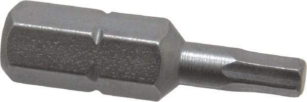 Wera - 3mm Hex Screwdriver Bit - 1/4" Drive, 1" OAL - Best Tool & Supply