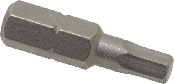 Wera - 4mm Hex Screwdriver Bit - 1/4" Drive, 1" OAL - Best Tool & Supply