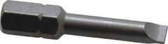 Wera - 7/32" x 0.04" Blade, 5/16" Drive Slotted Screwdriver Bit - 1-17/32" OAL - Best Tool & Supply