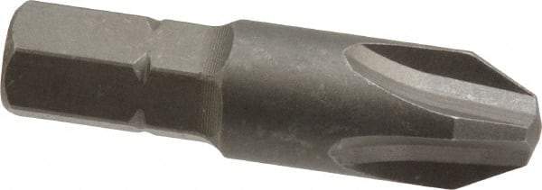 Wera - #4, Hex Drive Standard Phillips Screwdriver Bit - 5/16" Drive, 1-1/2" OAL - Best Tool & Supply