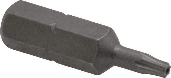 Wera - 1/4" Drive T8 Tamperproof Torx Screwdriver Bit - 1" OAL - Best Tool & Supply