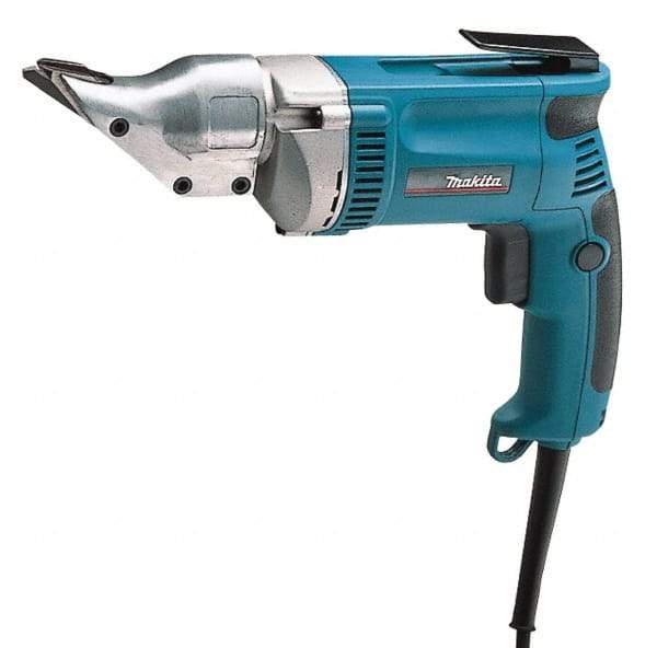 Makita - 2,500 SPM, 115 Volt, Pistol Grip Handle, Handheld Electric Shear - 18 Gauge (Steel) & 20 Gauge (Stainless Steel) Cutting Capacity - Best Tool & Supply