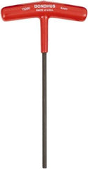 Bondhus - 4mm Hex, T-Handle Cushion Grip, Hex Key - 152mm OAL, Metric System of Measurement - Best Tool & Supply