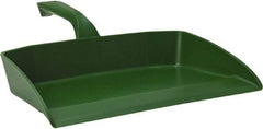 Vikan - 12-1/2" Wide Handheld Dustpan - Plastic Body, 4-1/2" Handle, Green - Best Tool & Supply