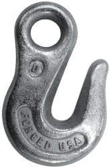 CM - 3,900 Lb Capacity, Chain Grade 43, Steel Eye Hook - 0.44" Hook Throat, 1.94" Reach, 0.61" Eye ID, 5/16" Chain Diam, 3.47" OAL, Heat Treated - Best Tool & Supply