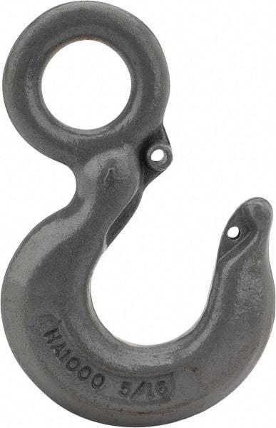 CM - Chain Grade 100, 5,700 Lbs. Load Limit Eye Rigging Hook - 1.06 Inch Hook Throat, 4.09 Inch Reach, 1.13 Inch Eye Inside Diameter, 5/16 Inch Chain Diameter, 5.63 Inch Overall Length, 1/2 Inch Eye Thickness - Best Tool & Supply