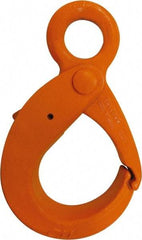 CM - Chain Grade 100, 8,800 Lbs. Load Limit Eye Latchlok Hook - 2.27 Inch Hook Throat, 6.65 Inch Reach, 1.36 Inch Eye Inside Diameter, 3/8 Inch Chain Diameter, 7.72 Inch Overall Length, 0.59 Inch Eye Thickness - Best Tool & Supply