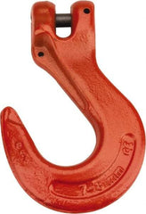 CM - 9/32 Inch Chain Diameter, Grade 100 Clevis Hook - 4,300 Lbs. Load Capacity, 0.38 Inch Inside Diameter, 0.36 Inch Pin Diameter, 0.83 Inch Hook Throat, 5.23 Inch Overall Length, 3.53 Inch Hook Width - Best Tool & Supply