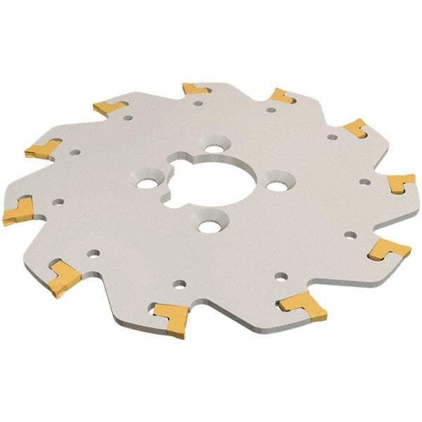 Iscar - Arbor Hole Connection, 1/16" Cutting Width, 0.709" Depth of Cut, 3" Cutter Diam, 1" Hole Diam, 8 Tooth Indexable Slotting Cutter - TGSF Toolholder, TAG N-A, TAG N-C/W/M, TAG N-J/JS/JT, TAG N-LF, TAG N-MF, TAG N-UT Insert - Best Tool & Supply