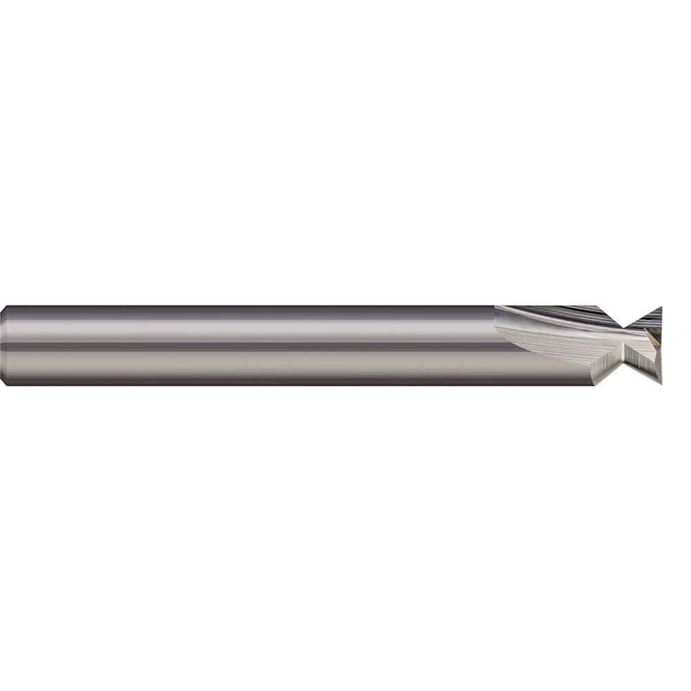 Harvey Tool - 48° 1/4" Cut Diam, 5/32" Cut Width, Solid Carbide Dovetail Cutter - Exact Industrial Supply