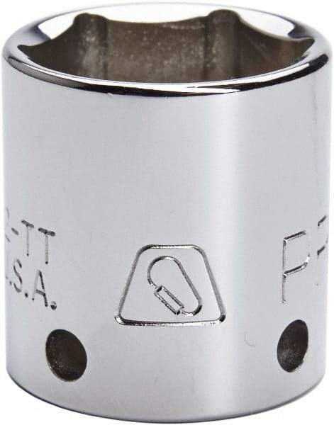 Proto - 5/16", 3/8" Drive, Standard Hand Socket - 12 Points, 1-3/32" OAL, Steel, Chrome Finish - Best Tool & Supply