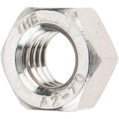 Value Collection - M6x1.00 Stainless Steel Right Hand Hex Nut - 10mm Across Flats, 5mm High, Uncoated - Best Tool & Supply